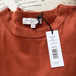 Michael Stars Pecan Crew Neck Tee